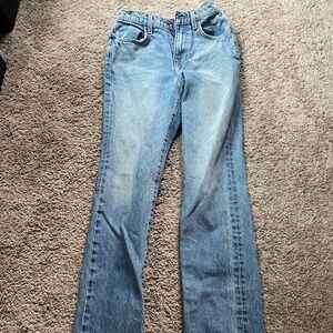Sophie weston high-rise straight leg, 13.75oz premium denim